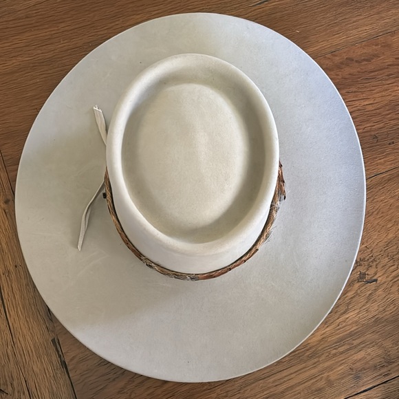 Resistol Diamond Horseshoe western cowboy cowgirl felt hat with feather band - Picture 4 of 16